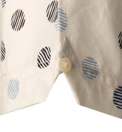 Ben Sherman Hemd 0065381/015 Kurzarmhemd, Regular Fit, Baumwolle, Ecru gemustert, Ecru 4 Ben Sherman Hemd 0065381/015 Kurzarmhemd, Regular Fit, Baumwolle, Ecru gemustert, Ecru – Bild 4