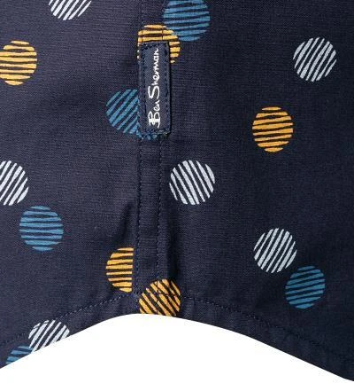 Ben Sherman Hemd 0065381/035 Kurzarmhemd, Regular Fit, Baumwolle, Marineblau gemustert, Marine 5 Ben Sherman Hemd 0065381/035 Kurzarmhemd, Regular Fit, Baumwolle, Marineblau gemustert, Marine – Bild 5