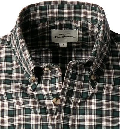 Ben Sherman Hemd 0065393/067 Regular Fit, Popeline, Dunkelgrün kariert, Dunkelgrün 3 Ben Sherman Hemd 0065393/067 Regular Fit, Popeline, Dunkelgrün kariert, Dunkelgrün – Bild 3