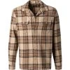 CINQUE Overshirt Cistorm 9036-7348/25 Twill,beige-braun kariert, Beige-schwarz-braun
