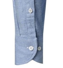 fakts Hemd 6053/212 Slim Fit, Flanell, Hellblau meliert, Hellblau -hemdenverkauf 380458 norm3
