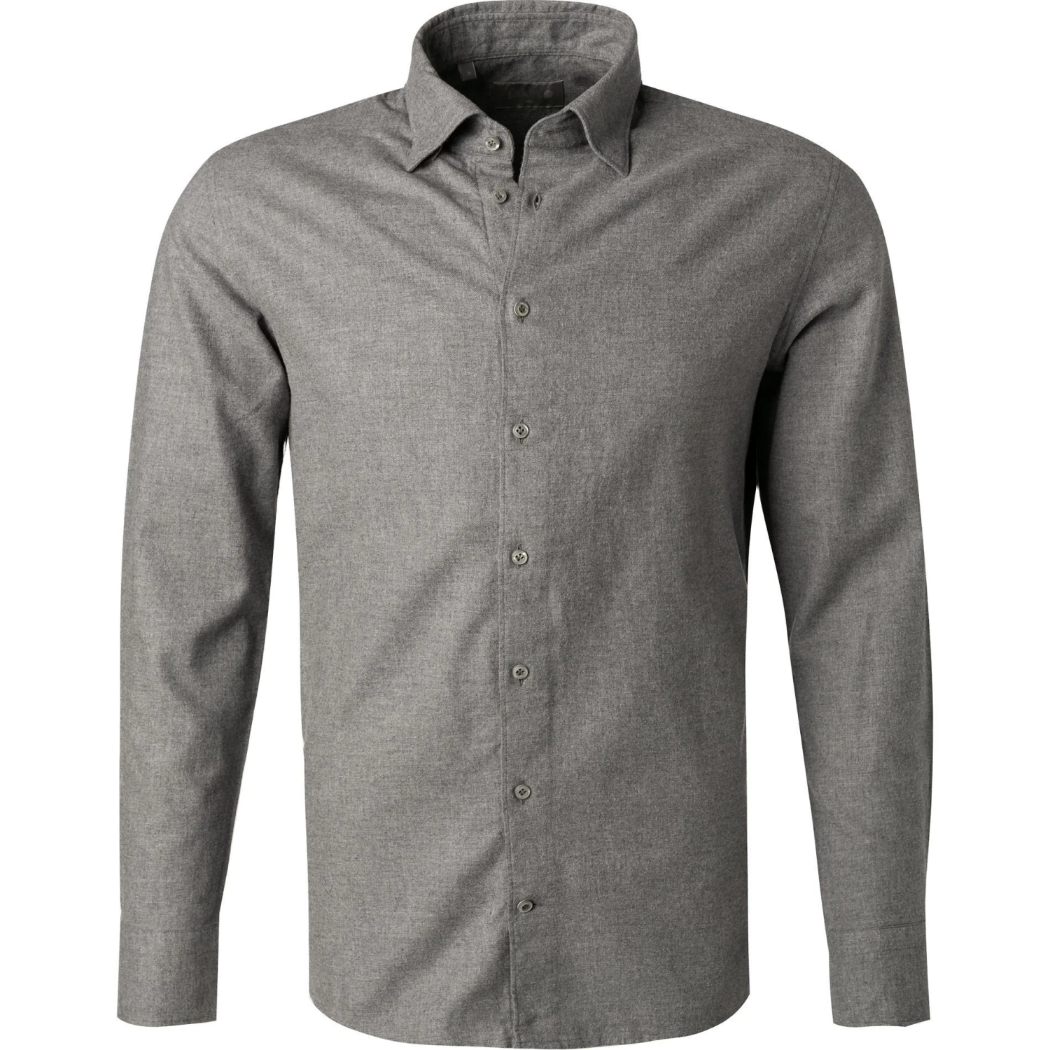 fakts Hemd 6053/812 Slim Fit, Flanell, Grau meliert, Grau 1 fakts Hemd 6053/812 Slim Fit, Flanell, Grau meliert, Grau