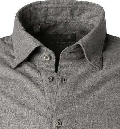fakts Hemd 6053/812 Slim Fit, Flanell, Grau meliert, Grau 3 fakts Hemd 6053/812 Slim Fit, Flanell, Grau meliert, Grau – Bild 3