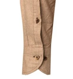 fakts Hemd 6053/851 Slim Fit, Flanell, Braun meliert, Braun -hemdenverkauf 380460 norm3