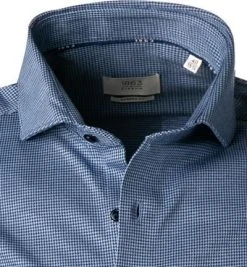 ETERNA Hemd 2490/JS82/15 Modern Fit, Jersey CO2-Neutral, Jeansblau gemustert, Jeansblau -hemdenverkauf 380481 norm2