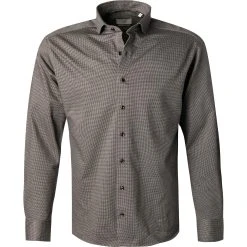 ETERNA Hemd 2490/JS82/39 Modern Fit, Jersey CO2-Neutral, Grau gemustert, Grau