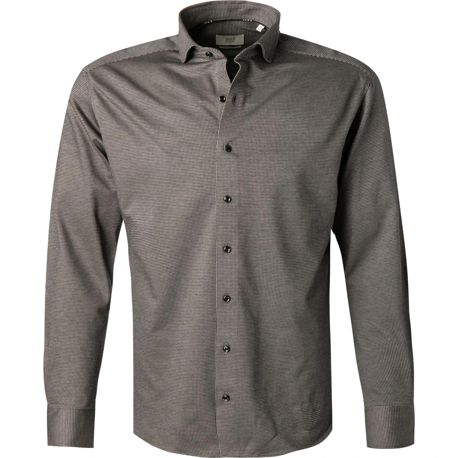 ETERNA Hemd 2490/JS82/39 Modern Fit, Jersey CO2-Neutral, Grau gemustert, Grau 1 ETERNA Hemd 2490/JS82/39 Modern Fit, Jersey CO2-Neutral, Grau gemustert, Grau