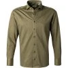 ETERNA Hemd 2490/JS82/46 Modern Fit, Jersey CO2-Neutral, Moosgrün gemustert, Moosgrün