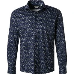 ETERNA Hemd 2491/JS82/19 Modern Fit, Jersey CO2-Neutral, Dunkelblaugemustert, Dunkelblau