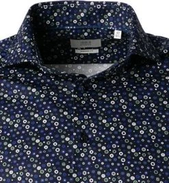 ETERNA Hemd 2491/JS82/19 Modern Fit, Jersey CO2-Neutral, Dunkelblaugemustert, Dunkelblau -hemdenverkauf 380487 norm2