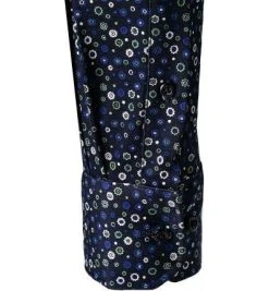 ETERNA Hemd 2491/JS82/19 Modern Fit, Jersey CO2-Neutral, Dunkelblaugemustert, Dunkelblau -hemdenverkauf 380487 norm3