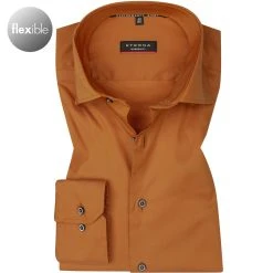 ETERNA Hemd 3377/X18K/82 Modern Fit, Mikrofaser atmungsaktiv, Zimt