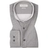 bugatti Hemd 9550/88505/250 Modern Fit, Baumwolle, Grau gemustert, Grau