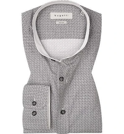 bugatti Hemd 9550/88505/250 Modern Fit, Baumwolle, Grau gemustert, Grau 2 bugatti Hemd 9550/88505/250 Modern Fit, Baumwolle, Grau gemustert, Grau – Bild 2