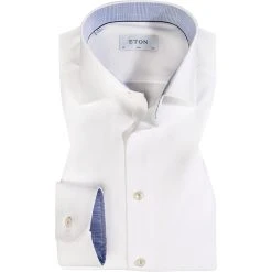 ETON Hemd 1000/03088/01 Slim Fit, Baumwolle, Weiß