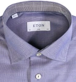 ETON Hemd 1000/03088/29 Slim Fit, Baumwolle, Dunkelblau -hemdenverkauf 380555 norm2