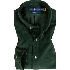 Polo Ralph Lauren Hemd 710818761/003 Slim Fit, Feincord, Grün