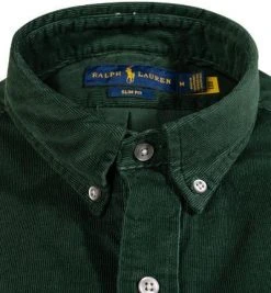 Polo Ralph Lauren Hemd 710818761/003 Slim Fit, Feincord, Grün -hemdenverkauf 380559 norm2