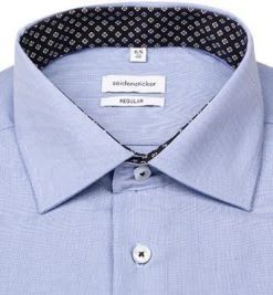 Seidensticker Hemd 650620/13 Slim Fit, Baumwolle, Hellblau meliert, Hellblau -hemdenverkauf 380619 norm2