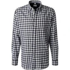 Seidensticker Hemd 151042/17 Regular Fit, Baumwolle, Dunkelblau kariert, Dunkelblau