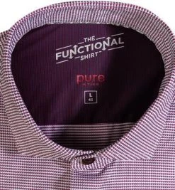 PURE Hemd D31305-21750/305 Funktionsmaterial, Rot gemustert, Rot -hemdenverkauf 380730 norm2