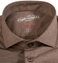 PURE Hemd D31301-21750/220 Funktionsmaterial, Hellbrau meliert, Hellbraun -hemdenverkauf 380731 norm2