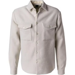 BOSS Overshirt Neoterio 50461354/131 Relaxed Fit, Wolle, Wollweiß, Creme