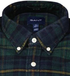 Gant Hemd 3016470/374 Baumwolle, Dunkelgrün-blau kariert, Dunkelgrün -hemdenverkauf 380979 norm2