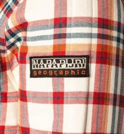 NAPAPIJRI Overshirt NP0A4FMQ/93C Baumwolle wattiert, Beige-rot kariert, Beige-rot -hemdenverkauf 381011 norm3