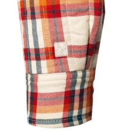 NAPAPIJRI Overshirt NP0A4FMQ/93C Baumwolle wattiert, Beige-rot kariert, Beige-rot -hemdenverkauf 381011 norm4