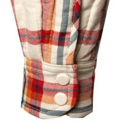 NAPAPIJRI Overshirt NP0A4FMQ/93C Baumwolle wattiert, Beige-rot kariert, Beige-rot -hemdenverkauf 381011 norm6