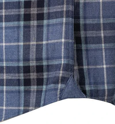 Fynch-Hatton Hemd 1221 6040/6040 Flanell, Blau kariert, Blau 5 Fynch-Hatton Hemd 1221 6040/6040 Flanell, Blau kariert, Blau – Bild 5