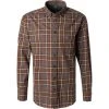 Fynch-Hatton Hemd 1221 6040/6041 Flanell, Anthrazit kariert, Anthrazit
