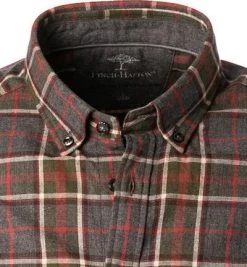Fynch-Hatton Hemd 1221 6040/6041 Flanell, Anthrazit kariert, Anthrazit -hemdenverkauf 381132 norm2