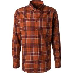 Fynch-Hatton Hemd 1221 6040/6042 Flanell, Rost kariert, Rost