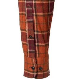 Fynch-Hatton Hemd 1221 6040/6042 Flanell, Rost kariert, Rost -hemdenverkauf 381133 norm3