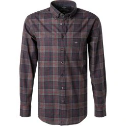 Fynch-Hatton Hemd 1221 6040/6043 Flanell, Navy kariert, Navy