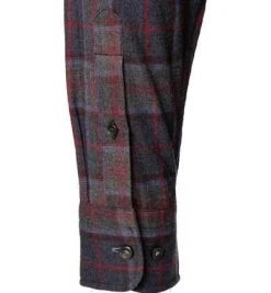 Fynch-Hatton Hemd 1221 6040/6043 Flanell, Navy kariert, Navy -hemdenverkauf 381134 norm3