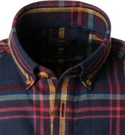 Fynch-Hatton Hemd 1221 8174/8170 Flanell, Navy kariert, Navy -hemdenverkauf 381137 norm2