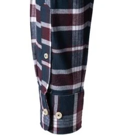 Fynch-Hatton Hemd 1221 8190/8192 Baumwolle, Navy-weinrot kariert, Navy-weinrot -hemdenverkauf 381140 norm3