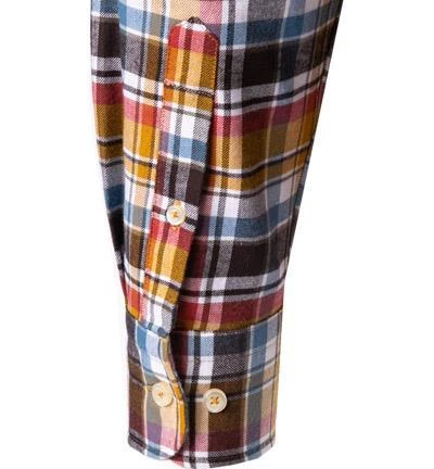 Fynch-Hatton Hemd 1221 8040/8041 Baumwolle, Senfgelb kariert, Senf 4 Fynch-Hatton Hemd 1221 8040/8041 Baumwolle, Senfgelb kariert, Senf – Bild 4