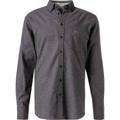 Fynch-Hatton Hemd 1221 6030/6031 Baumwolle, Anthrazit