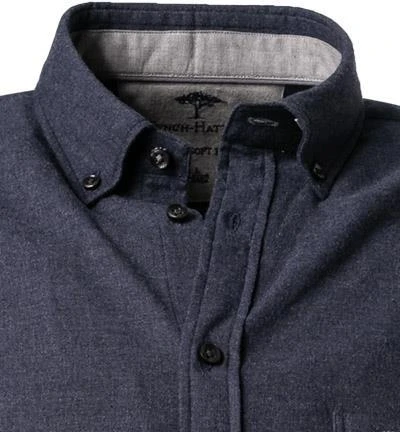 Fynch-Hatton Hemd 1221 6030/6033 Baumwolle, Navy 3 Fynch-Hatton Hemd 1221 6030/6033 Baumwolle, Navy – Bild 3