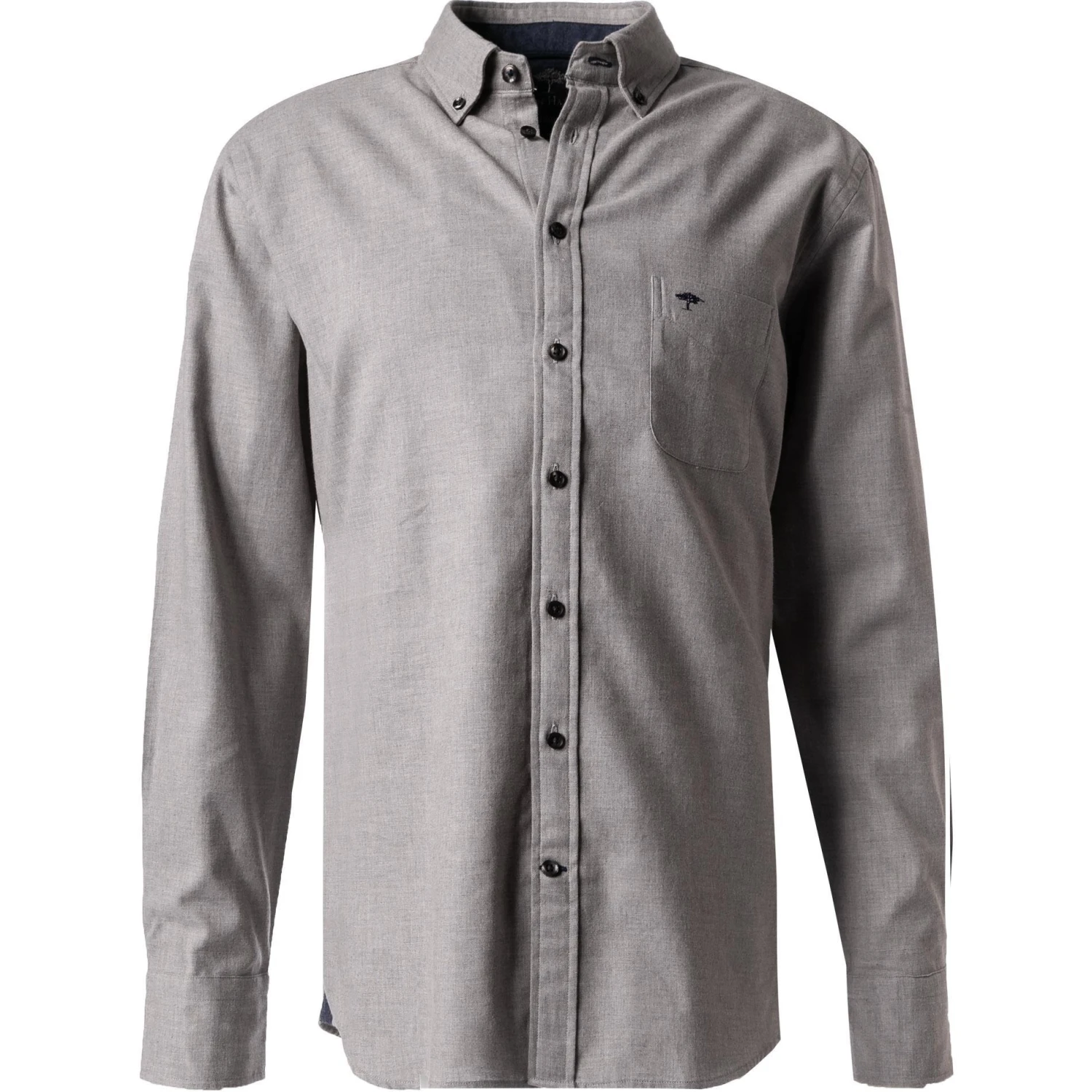 Fynch-Hatton Hemd 1221 6030/6034 Baumwolle, Silbergrau, Silber 1 Fynch-Hatton Hemd 1221 6030/6034 Baumwolle, Silbergrau, Silber