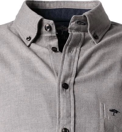 Fynch-Hatton Hemd 1221 6030/6034 Baumwolle, Silbergrau, Silber 3 Fynch-Hatton Hemd 1221 6030/6034 Baumwolle, Silbergrau, Silber – Bild 3