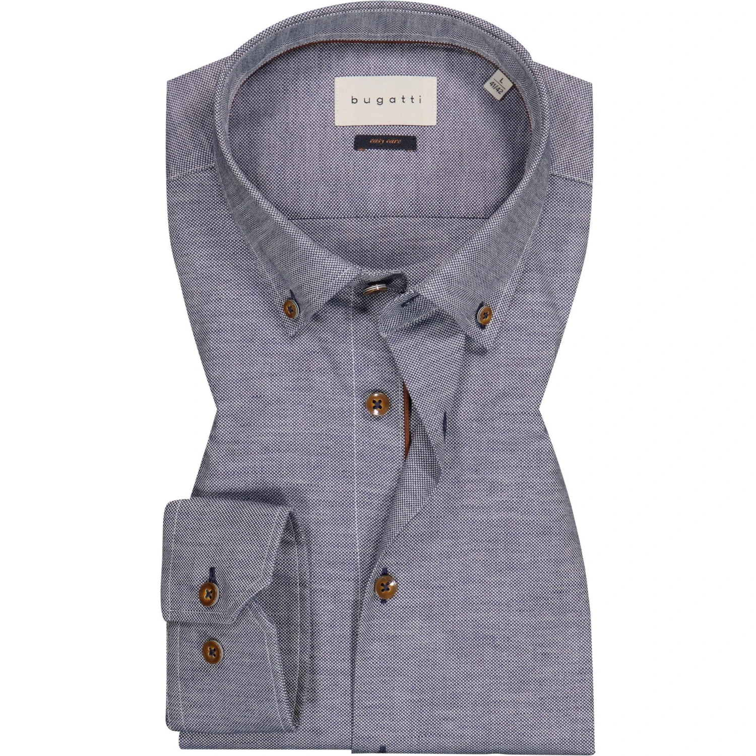 bugatti Hemd 9350/88840/390 Modern Fit, Baumwolle, Navy 1 bugatti Hemd 9350/88840/390 Modern Fit, Baumwolle, Navy