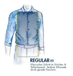 CasaModa Hemd 413716600/500 Casual Fit, Baumwolle, Gelb-grau kariert, Gelb -hemdenverkauf 381197 norm4