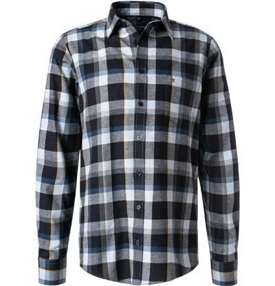 CasaModa Hemd 413717000/100 Casual Fit, Baumwolle, Blau kariert, Blau 2 CasaModa Hemd 413717000/100 Casual Fit, Baumwolle, Blau kariert, Blau – Bild 2