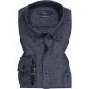 CasaModa Hemd 413716400/100 Baumwolle, Casual Fit, Blau meliert, Blau