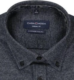 CasaModa Hemd 413716400/800 Baumwolle, Casual Fit, Schwarz meliert, Schwarz -hemdenverkauf 381227 norm2